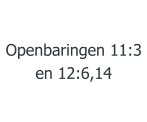 Openbaringen 11:3 en 12:6,14