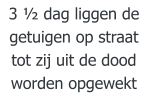 3 ½ dag liggen de getuigen op straat tot zij uit de dood worden opgewekt